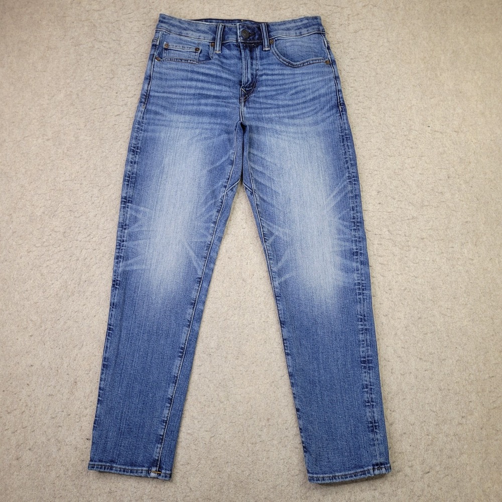 American Eagle‎ Mens 26x28 Airflex+ Jeans Move Free Athletic Fit Blue Stretch